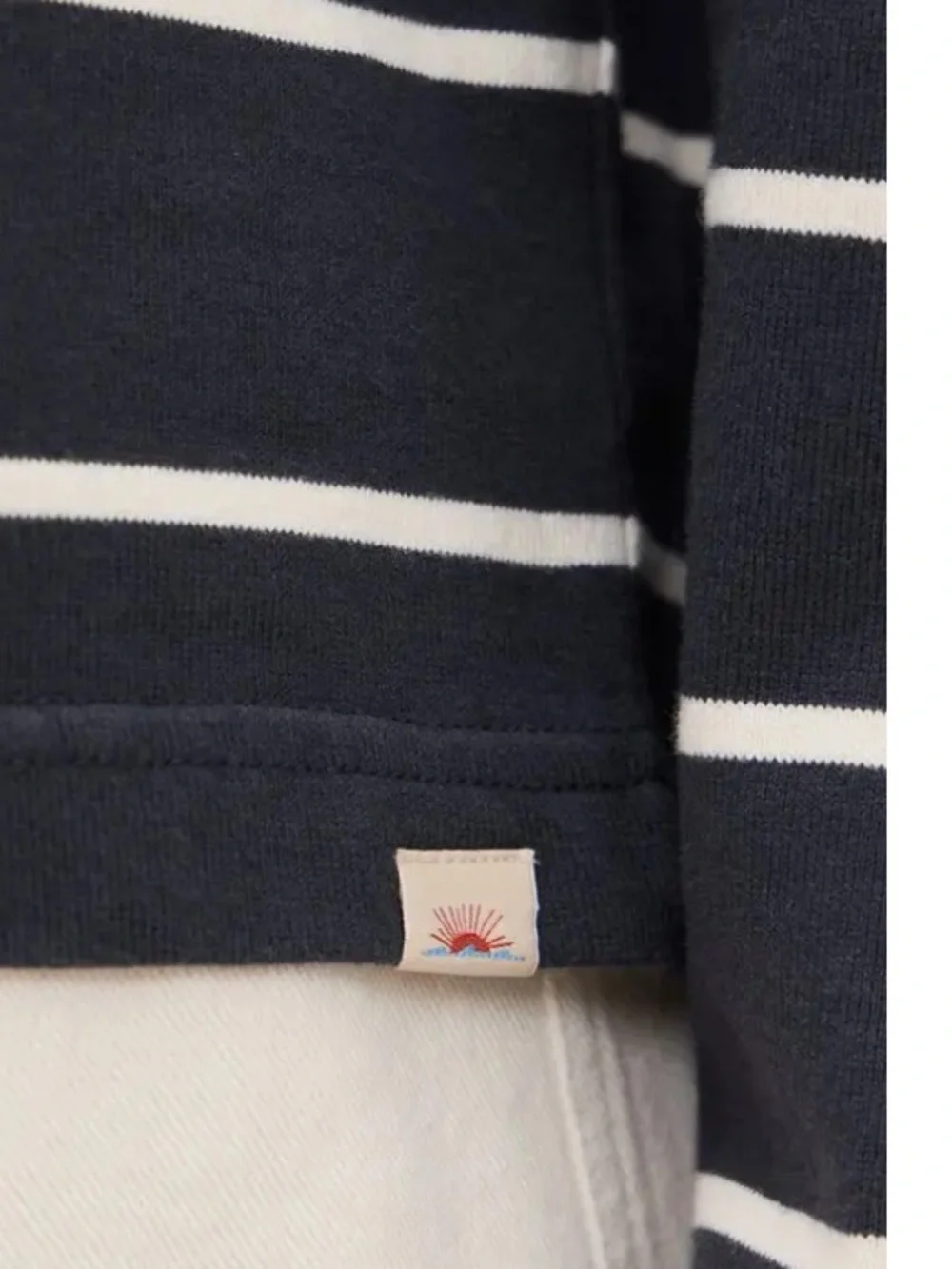 NEW🌅Faherty Sport Jersey Boatneck Top "Osprey Stripe" L $88.00 sold out online - Picture 11 of 11